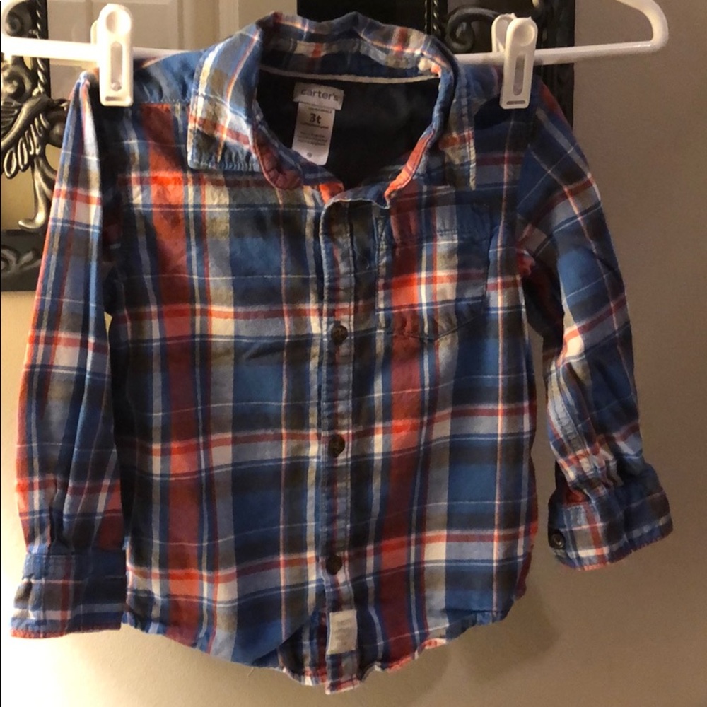 Carter's plaid button down
